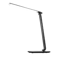 LED stmívatelná stolní lampa 12W, 700Lm, 2700 - 6000K, USB, černá
